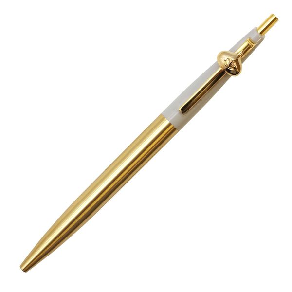 Square Enix Dragon Quest Stationery Shop Ballpoint Pen, Brass, 0.5mm, Metal Slime Gray 250429