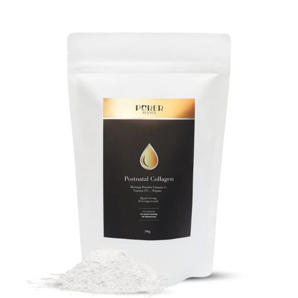 Purermama Postnatal Collagen Powder | Postpartum Recovery Supplement for Breastfeeding Mums - Cell Repair & Immune Support - Vitamins & Antioxidants Collagen Peptides for Muscle Health & Well-Being