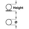 HARDWARE FOR YOU LTD POLISHED CHROME 30MM DOOR KNOB HANDLE