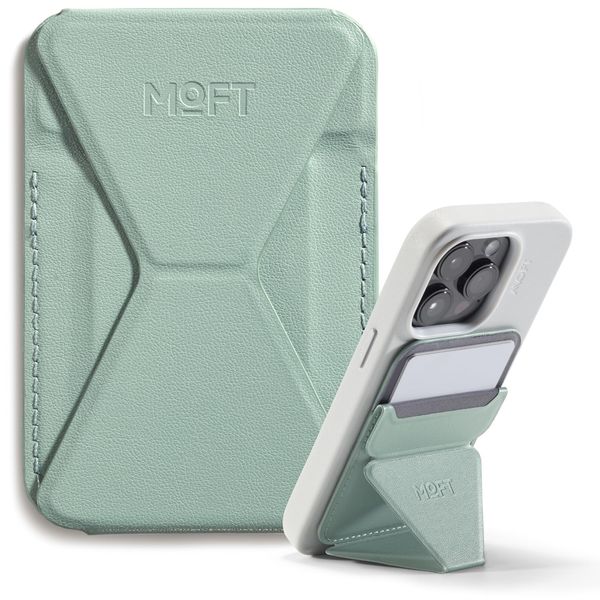 MOFT Snap-On Smartphone Stand, Magnet, Compatible with MagSafe iPhone 14/13/12 Series, Wallet, Tabletop, Card Case Function, Card Storage, Multiple Angle Adjustment, Thin, Lightweight, Foldable,