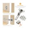 50 Pack Frameless Inset Soft Close Concealed European Hinges, Self Closing Sa...