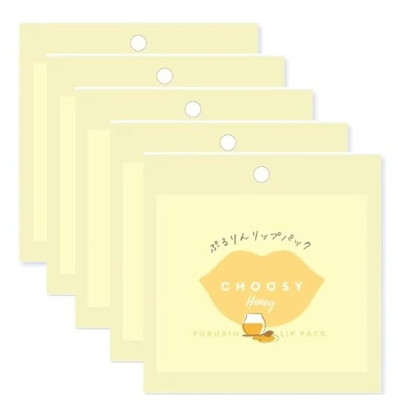 Sunsmile Chussy Hydrogel Lip Pack, Honey LP66, Value Set of 5