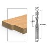 Yonico 33200-SC 1/2-Inch Compression Flush Trim Solid Carbide Spiral Router Bit 1/2-Inch Shank