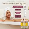 OMM Collection Natural Floral Soaking Bath Salt - Detox Body & Foot Soak - Bath Salt with Rose & Jasmine Petals - Pink Himalayan & Dead Sea Salt Flakes - Relaxing Bath Soak for Sore Muscles, Aches