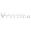 Performance Tool W453 10-Piece SAE Open End Crowfoot Wrench Set