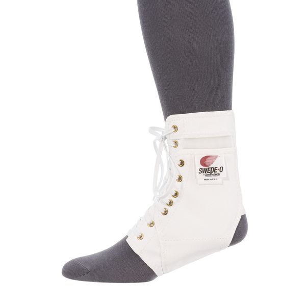 Swede-O Ankle Lok Ankle Brace, White - Medium