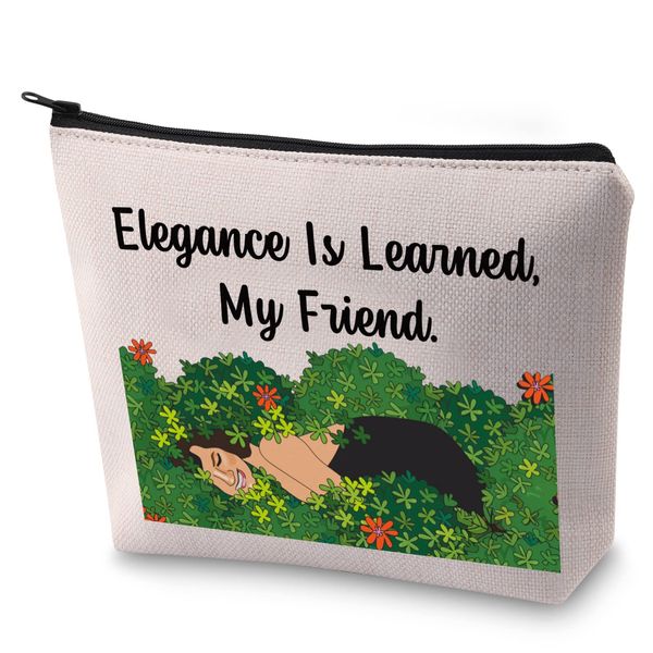 LEVLO RHONY Inspired Gift Elegance is Learned Makeup Bag Real Housewives Gift (Elegance is Learned)