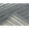100% Cotton Gradiation Collection Machine Washable 4-Pcs Set with Runner, Gray