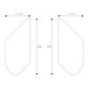 NEX Performance Motorcycle Tank Traction Pad, Universal, 9.25"x4.1", 2PCS, Green