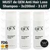 MUST de QEN Hair Loss Shampoo (Solid Progressive Performance Series) 3×200ml