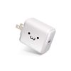Elecom MPA-ACCP02WF USB Outlet Charger, 18W (USB PD Compatible), Type-C x 1, Folding Plug, PSE Compatible, White Face