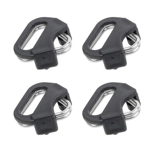Foto&Tech 4 pieces Stainless Steel Lug Ring Camera Strap Triangle Split Ring Adapter and ABS Cap, Compatible with Fujifilm Lecia Nikon Canon Sony Olympus Pentax Panasonic SLR RF Mirrorless Camera