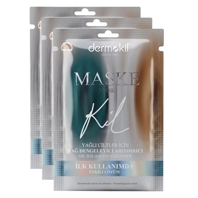 Dermokil Yağ Dengeleyici Arındırıcı Yüz Maskesi 15 ml x 3 Adet