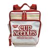 Nissin Cup Noodles Cup Noodles Mini Backpack, Red/White, 7”W x 8”H x 3”D (9607)
