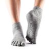 ToeSox Full-Toe Ankle Grey, Gr. 3 (39-42,5)