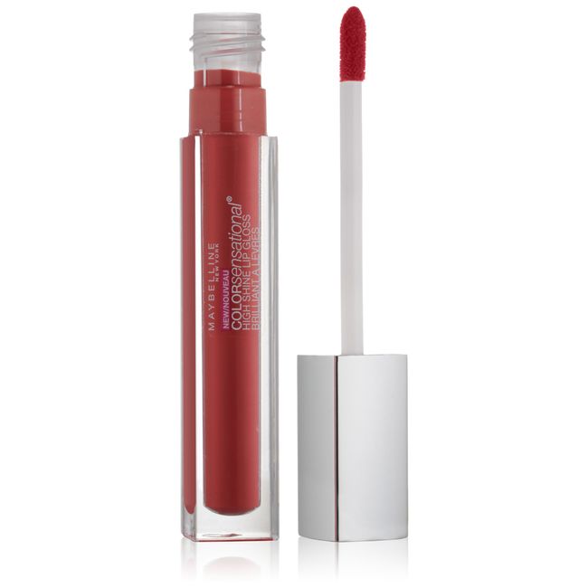 Maybelline New York Color Sensational High Shine Gloss, Gleaming Grenadine, 0.17 Fluid Ounce