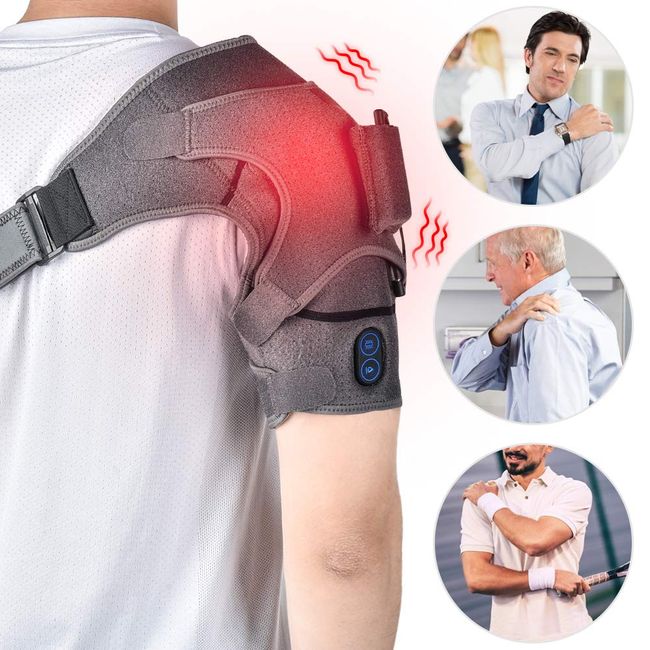 Heated Shoulder Wrap with Massage, Electric Shoulder Massager