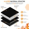 Fire Pit Mat 20"  Stove under Grill Mat for Deck BBQ Fireproof Floor Tent US