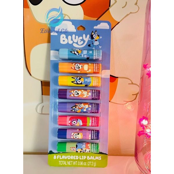 Bluey 8 flavored Lip Balms