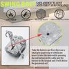 Fingerprint Gun Safe Lock Electronic Keypad Lock Swing Bolt Lock & 2 Keys