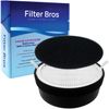 FilterBros LVH132RF compatible with LEVOIT HEPA Purifier Replacement Filter set
