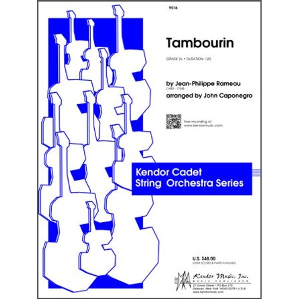 Tambourin - String Orchestra with opt. 3rd Violin/Viola TC and piano - Set