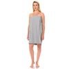 TowelSelections Women's Wrap, Shower and Bath Waffle Spa Towel Wrap Medium/Large Harbor Mist Gray
