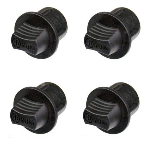 (4 Pack) Neutrik NDM Dummy Plug for Male XLR Receptacles in Black