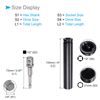 CoCud Deep Socket Set, 21mm Socket 6" Length 1/2" Drive, CR-V 6-Point Drive Socket Accessory Set with 1/4" Socket Adapter - (Applications: for Electric Hand Drill Screwdriver)