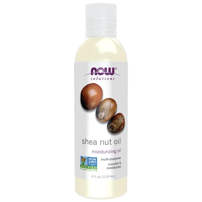 NOW Solutions, Shea Nut Oil, Multi-Purpose Intense Moisturizing Oil for Skin, Scalp and Hair, 4-Ounce