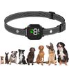 Anti Barking Collar for Dogs, Smart Automatic, Digital, Waterproof, Stop Bark, Black (White)