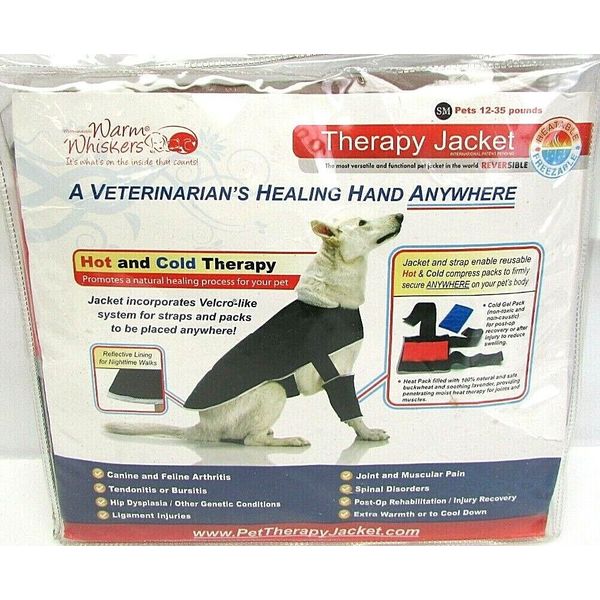 Warm Whiskers Small Dog Hot and Cold Therapy Jacket NEW Pets 12-35 lbs