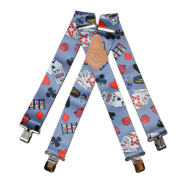 Brimarc Onesize Mens Work Braces Casino Design 2"/50mm