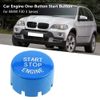 KSTE Car Engine One-Button Start Button Compatible with B-M-W F30 G/F Disk Bottom with Start&Stop (Blue)