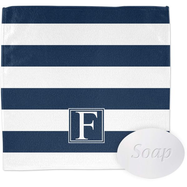 Personalized Horizontal Stripe Washcloth