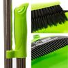Long Handled Dustpan and Brush Set Lobby Dust Pan with Long Handle Sweeping Broom (Green)