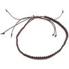 Mens Brown Tribal Surfer Handmade Cotton Macrame Adjustable Anklet