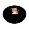 Pirate cat with eye patch PopSockets Swappable PopGrip