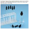 sourcing map Rubber Thread Tapered Insert Plug M16 Test Tubes Bungs Stopper Black for Lab Home 10 Pieces