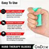CanDo Hand Therapy Blocks 12 Pack Multi Resistance for Grip Strengthening