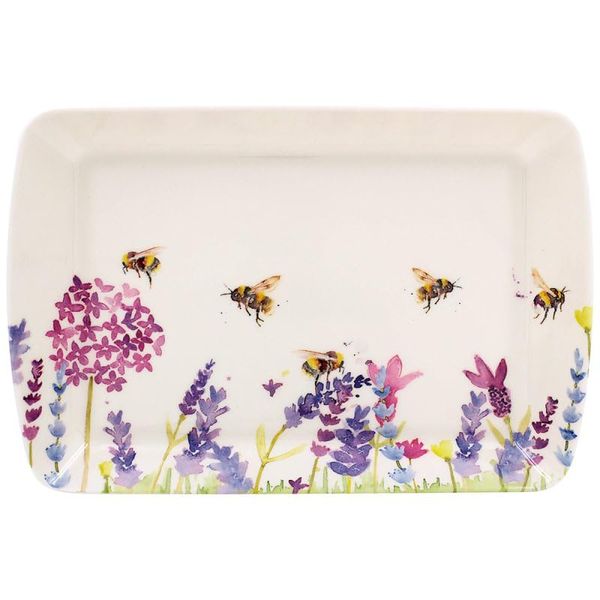 Lesser & Pavey British Designed Serving Tray | Dinner Tray For Multiple Uses Around The Home | Lavender & Bees Trays For Food Serving Or Drinks Serving - Jennifer Rose Gallery