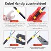 Textilkabel für Lampe, Stoffkabel 2-adrig (2x0,75mm²), Schwarz - Meterware, Preis pro Meter