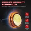 4x WHITE LED Rock Round Button Lights Truck Eagle Eye Side Marker Lights Lamp