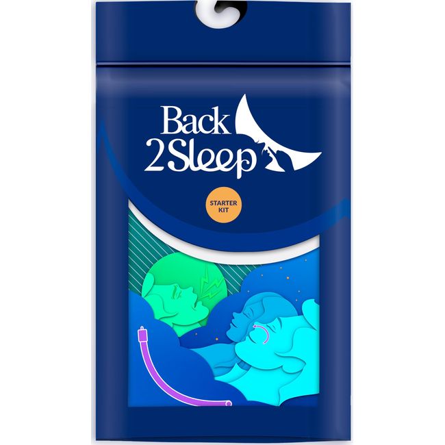 Back2Sleep Starter Kit - Nasal Stent - Nasal Tube Against Snoring and Sleep Apnea - Starter Kit to Identify Your Size - 15 Night Test