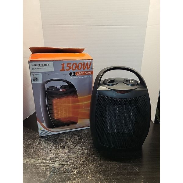 Rintuf Small Space Heater 1500W Electric Heater PTC Fast Heating Ceramic Read De