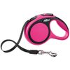flexi New Comfort Retractable Tape Lead, Large, 5 m, Pink
