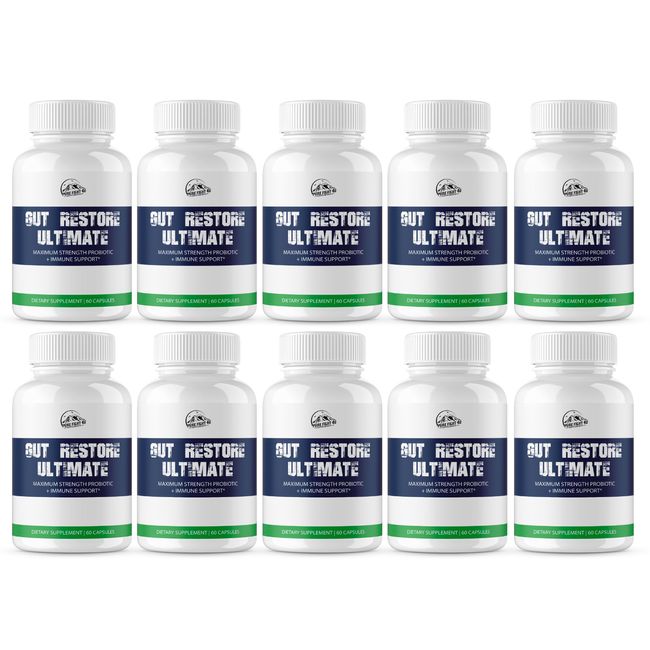 Gut Restore Ultimate Probiotic 10 Bottles 600 Capsules