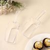 6 pcs Clear Disposable Candy Scoops - Dessert Table Candy Buffet Serving Spoons Wedding Party Supplies