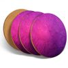 4 Set - Pink and Purple Ombre Ink - Coasters Kitchen Drinks Coaster #14487