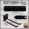 Storage Hooks Wall Mount Garage Garden Organization Rack Max 600 lbs 64" Utility